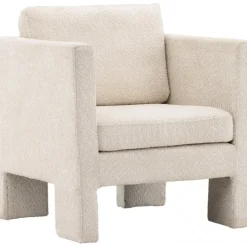 Ragusa fåtölj - Vit bouclé