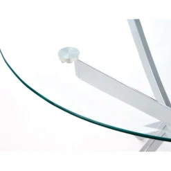 Raymond matbord Ø100 cm - Krom