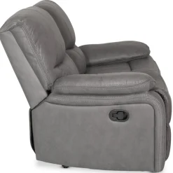 Recliner soffa 2-sits grå biosoffa