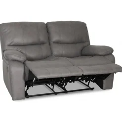 Recliner soffa 2-sits grå biosoffa + Textilrengöring för möbler