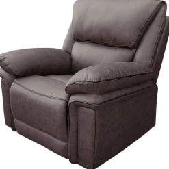 Reclinerfåtölj brun (Mikrofiber) - Riverdale