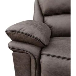 Reclinerfåtölj brun (Mikrofiber) - Riverdale + Textilrengöring för möbler