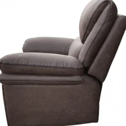 Reclinerfåtölj brun (Mikrofiber) - Riverdale + Textilrengöring för möbler