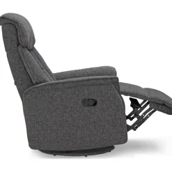 Reclinerfåtölj i grått tyg - Umeå + Fläckborttagare för möbler