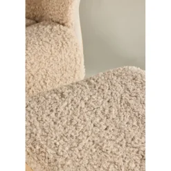 Reclinerfåtölj med fotpall Beige / Ek - Hagön + Fläckborttagare för möbler