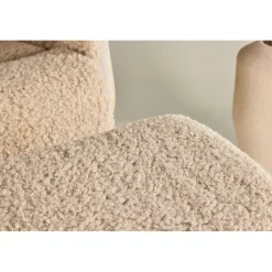 Reclinerfåtölj med fotpall Beige / Ek - Hagön + Textilrengöring för möbler