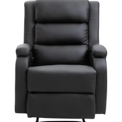 Reclinerfåtölj med fotstöd svart - Bengt + Textilrengöring för möbler