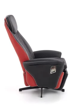 Reclinerfåtölj svart / röd - Camaro lyx + Fläckborttagare för möbler