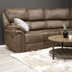 Reclinersoffa Mocka i mikrofiber - Riverdale