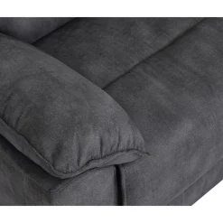 Reclinersoffa 2-sits extra bred i grått - 197 cm