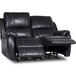 Reclinersoffa 2-sits i svart konstläder Enjoy Chicago