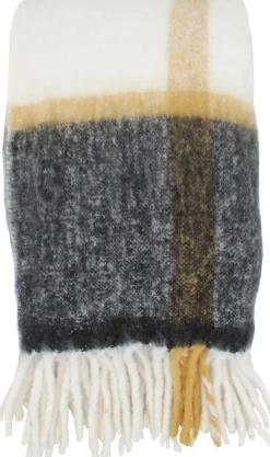 Remi pläd 130 x 170 cm - Offwhite/Grå