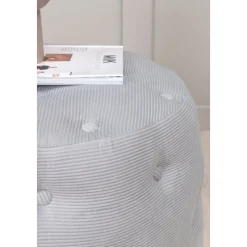 Respit sittpuff - Grå manchester