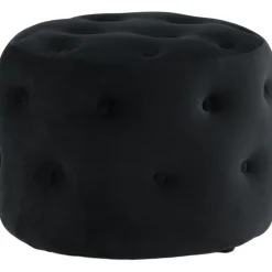 Respit sittpuff - Svart sammet