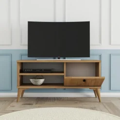 Retro TV-bänk 90 cm - Ek