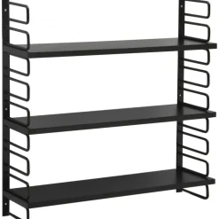 Retro vägghylla svart + Möbeltassar