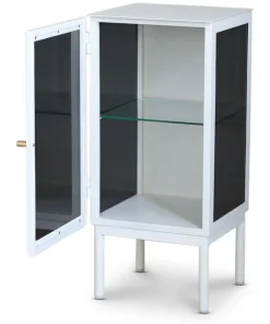 Revel vitt sängbord 75 cm med vänster hängd dörr