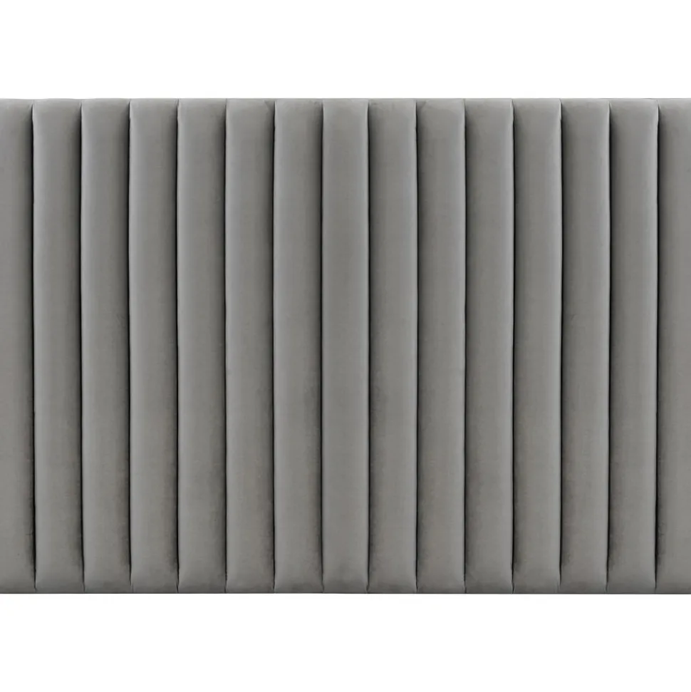 Ribbersborg sänggavel (Grå sammet) - Valfri bredd