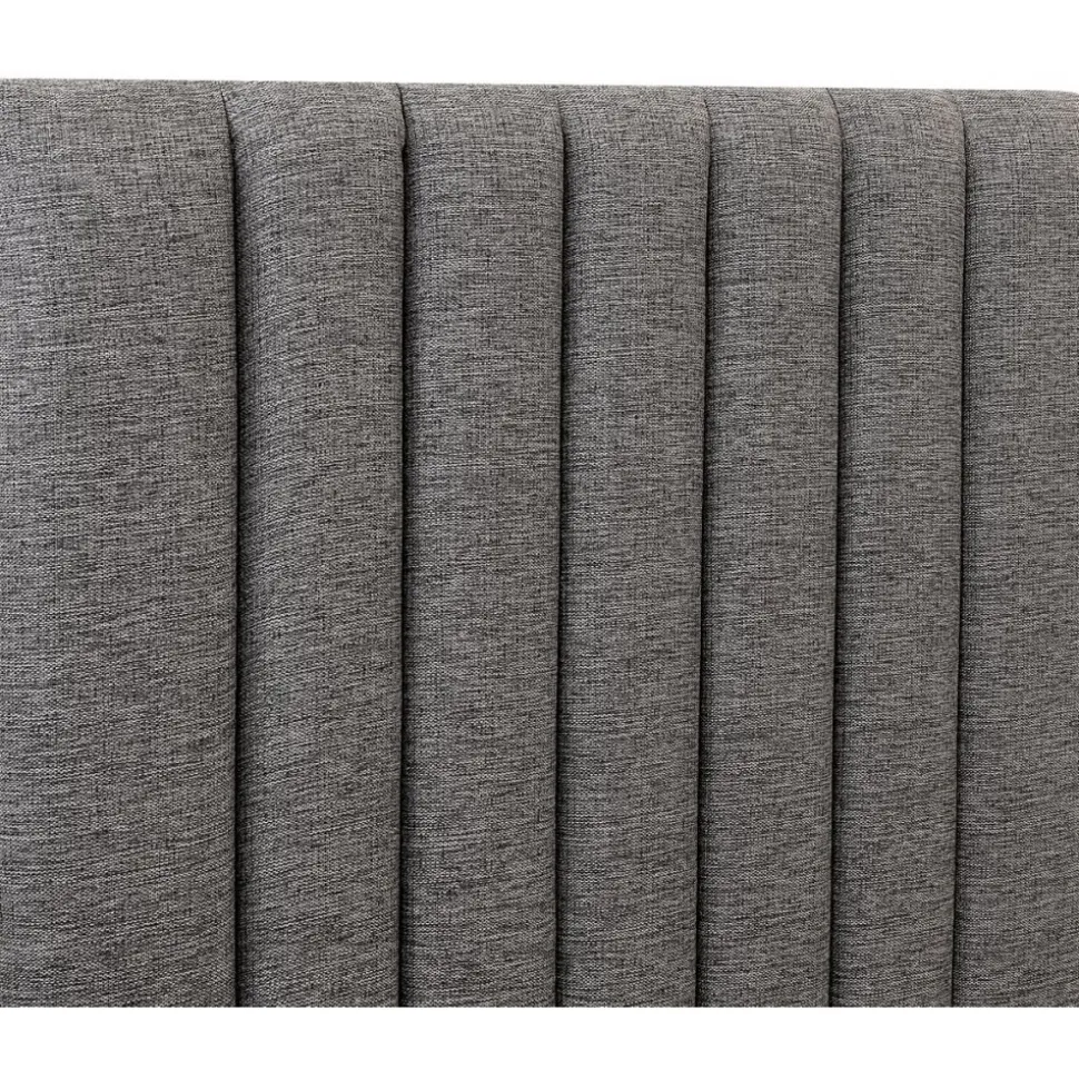 Ribbersborg sänggavel (Grått tyg) - Valfri bredd