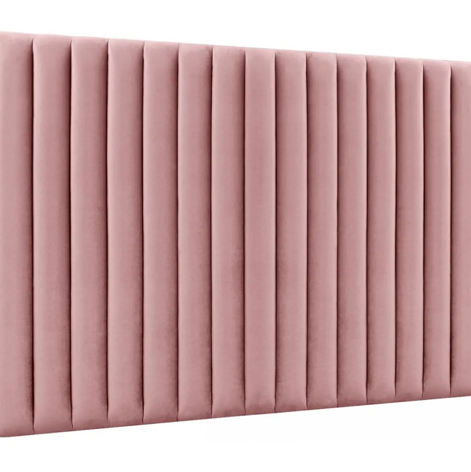 Ribbersborg sänggavel (Rosa sammet) - Valfri bredd