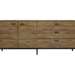 Riga skänk - Ek/svart