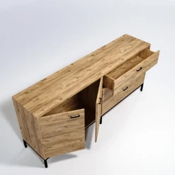 Riga skänk - Ek/svart