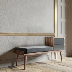 Rino hallmöbel - Valnöt/antracit