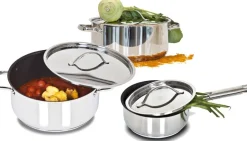 Rix set med grytor - Blankt stål
