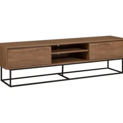 Rodez TV-bänk 180 cm - Valnöt/svart