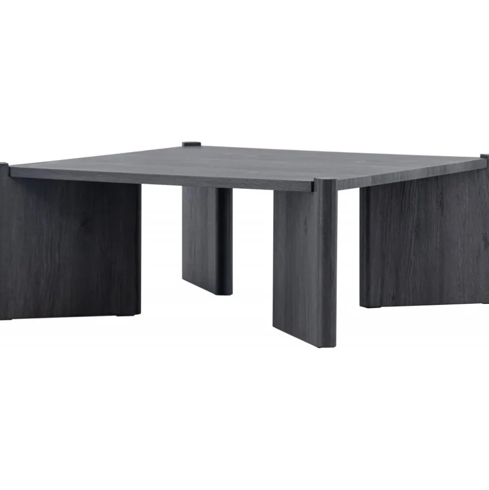 Rogaland soffbord 100 x 100 cm - Svart