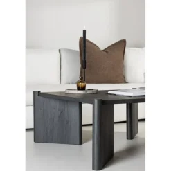 Rogaland soffbord 100 x 100 cm - Svart