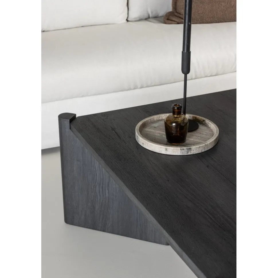 Rogaland soffbord 100 x 100 cm - Svart