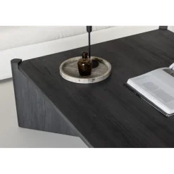 Rogaland soffbord 100 x 100 cm - Svart