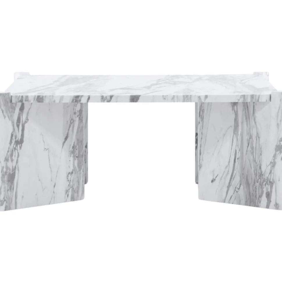 Rogaland soffbord 100 x 100 cm - Vit