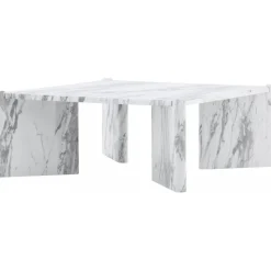 Rogaland soffbord 100 x 100 cm - Vit