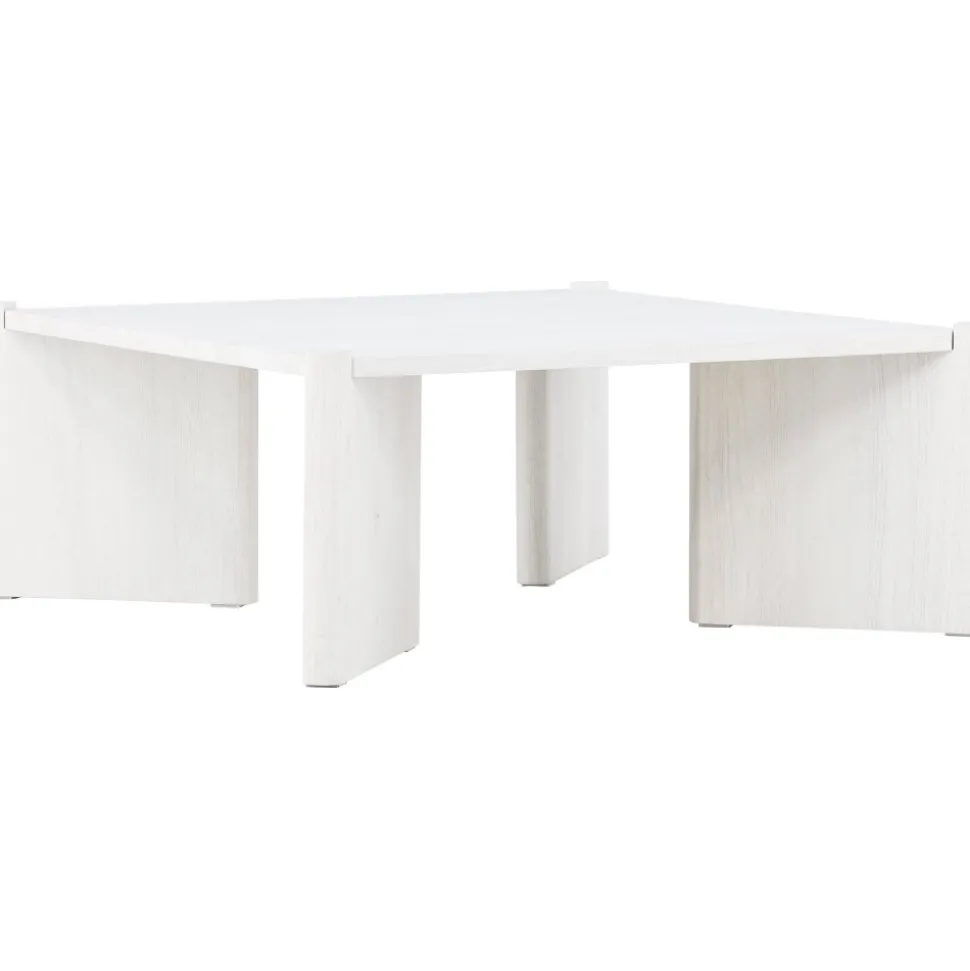 Rogaland soffbord 100 x 100 cm - Whitewash