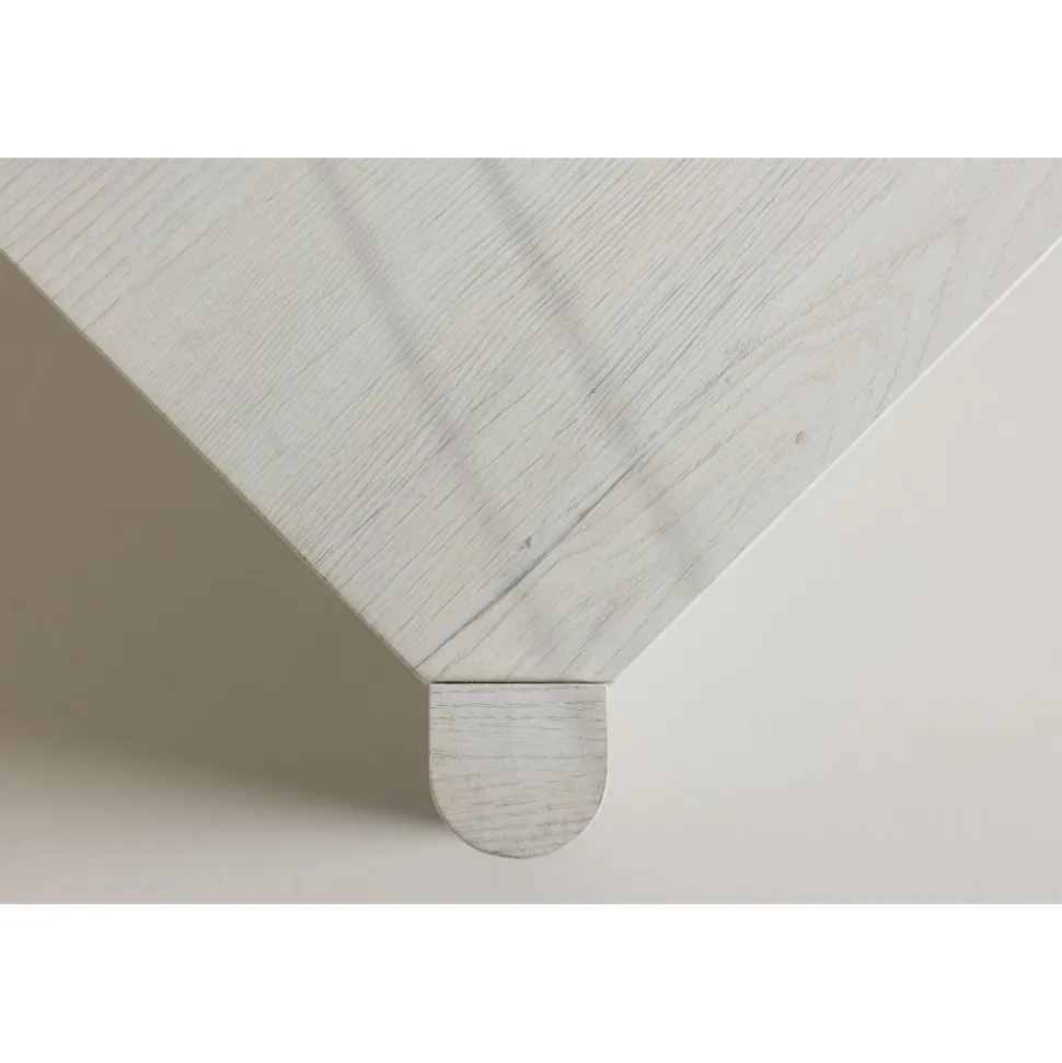 Rogaland soffbord 100 x 100 cm - Whitewash