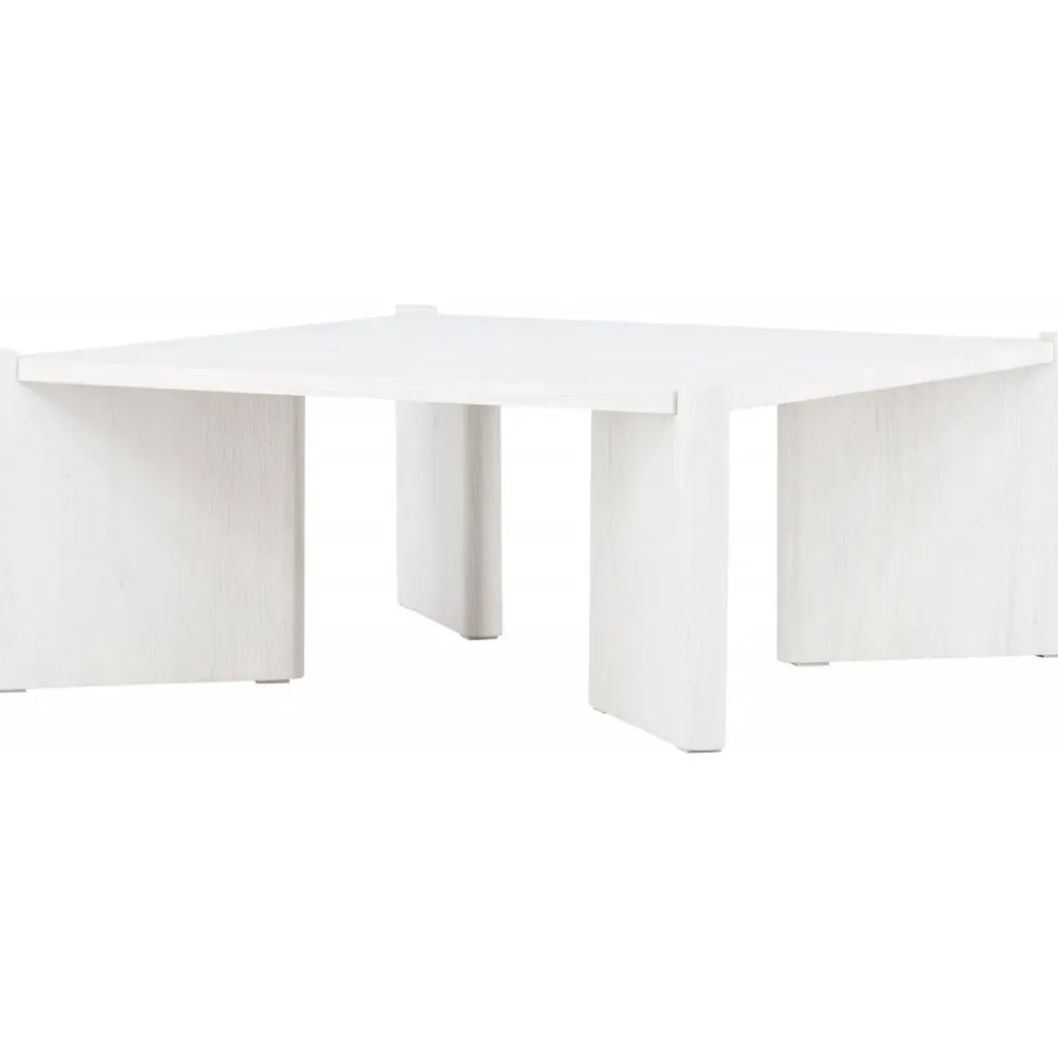 Rogaland soffbord 100 x 100 cm - Whitewash