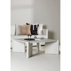 Rogaland soffbord 100 x 100 cm - Whitewash