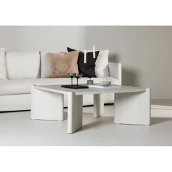 Rogaland soffbord 100 x 100 cm - Whitewash
