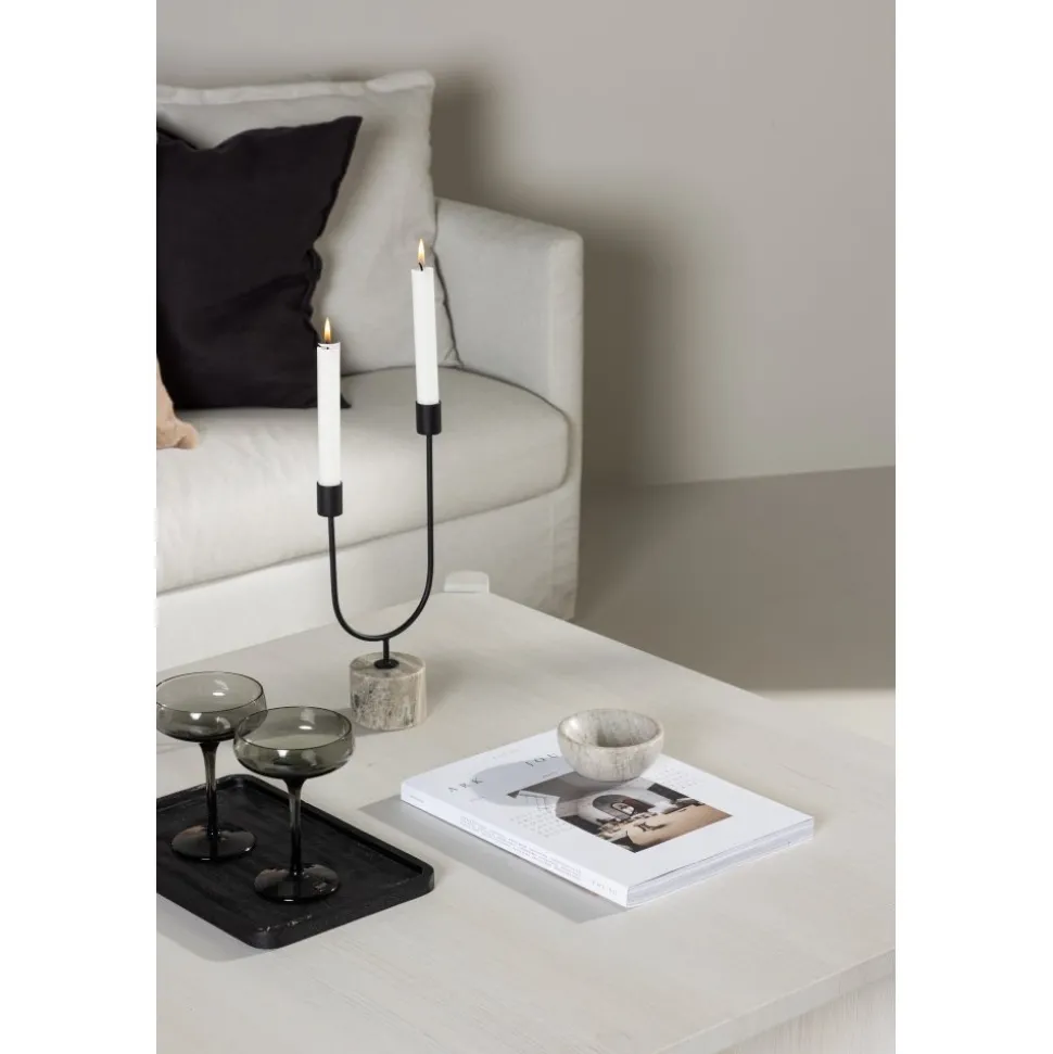 Rogaland soffbord 100 x 100 cm - Whitewash