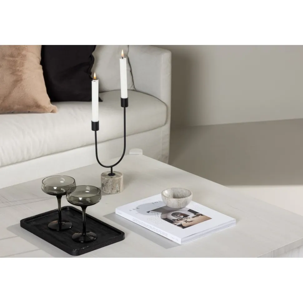 Rogaland soffbord 100 x 100 cm - Whitewash