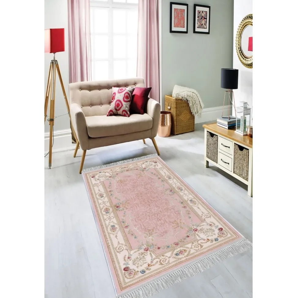 Rosa matta i sammet 80x150 cm