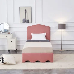 Rosa sängram 90x200 cm