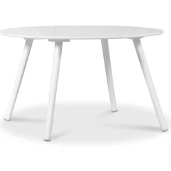 Rosvik matgrupp, matbord med 4 st Carisma sammetsstolar - Vit/Svart + 3.00 x Möbeltassar