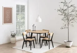 Roxby matstol - Ek/svart