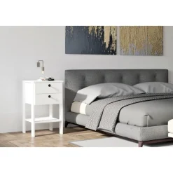 Runa sängbord - Vit