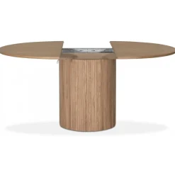 Runt matbord Ø115-160 cm - Whitewash