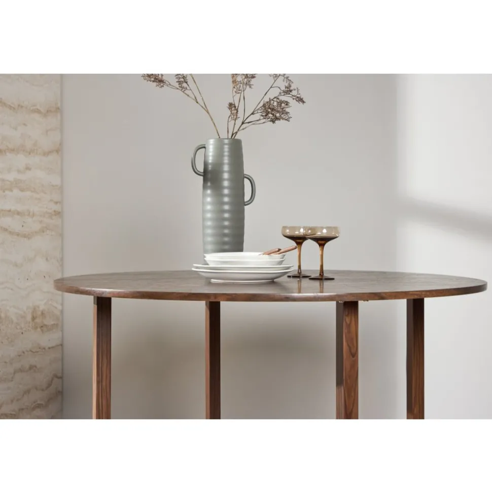 Runt matbord valnöt Ø120 cm - Durango