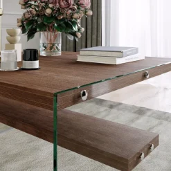 Saba soffbord 75 x 75 cm - Valnöt